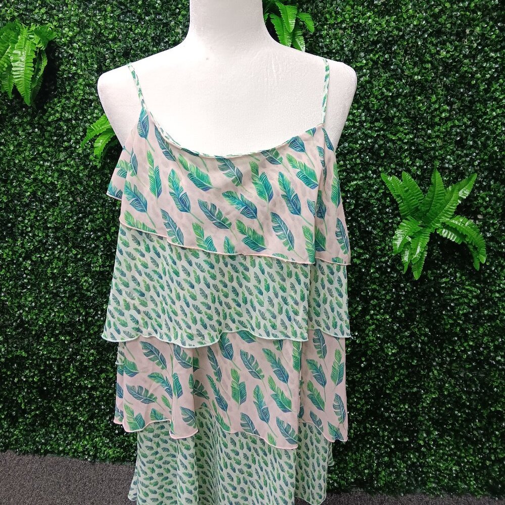 Green/blue feathers xlarge washroom